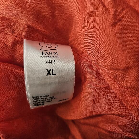 NWT Farm Rio Dress Rainbow Toucan Maxi Multicolor XL Pleated Printed Satin Maxi - Picture 11 of 13